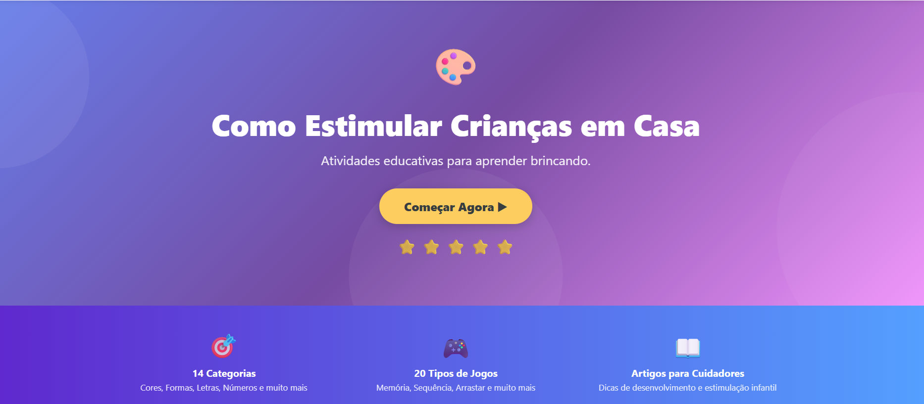 Como estimular crianças em casa